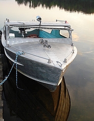 old aluminum boat